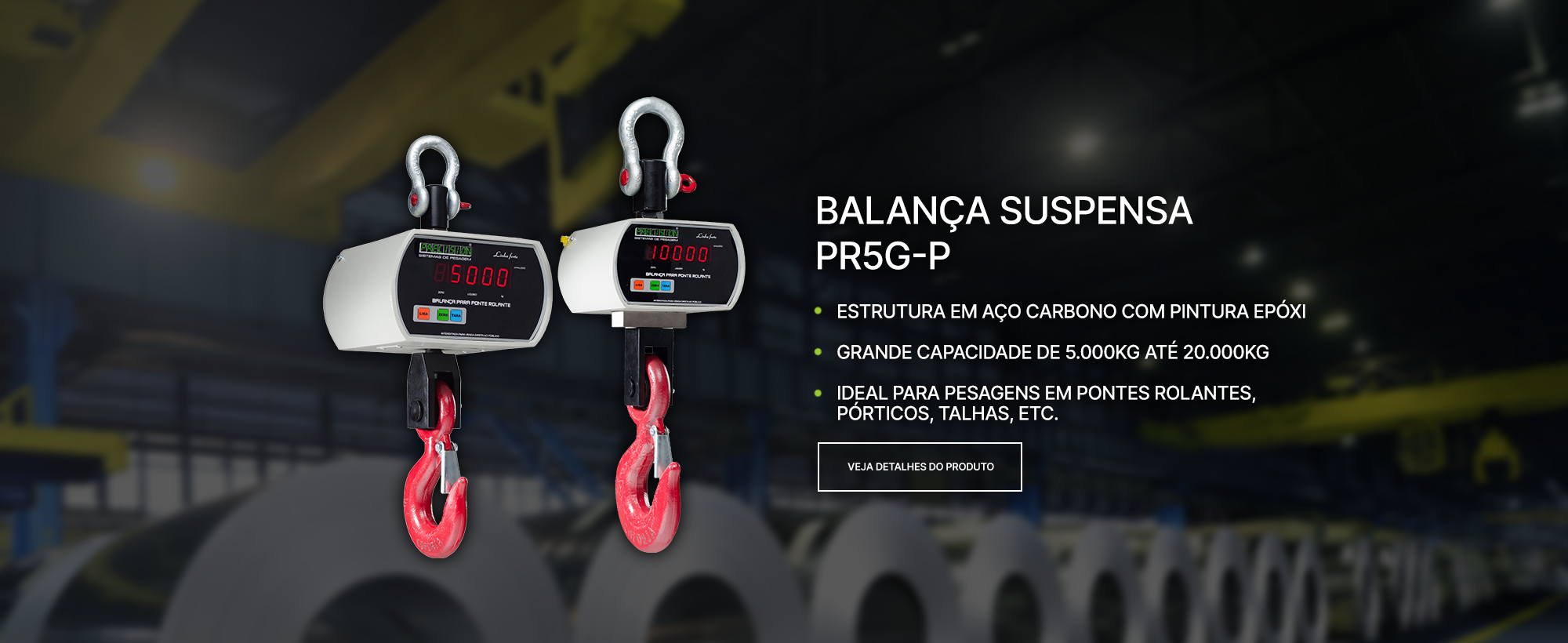 balança suspensa ponte rolante